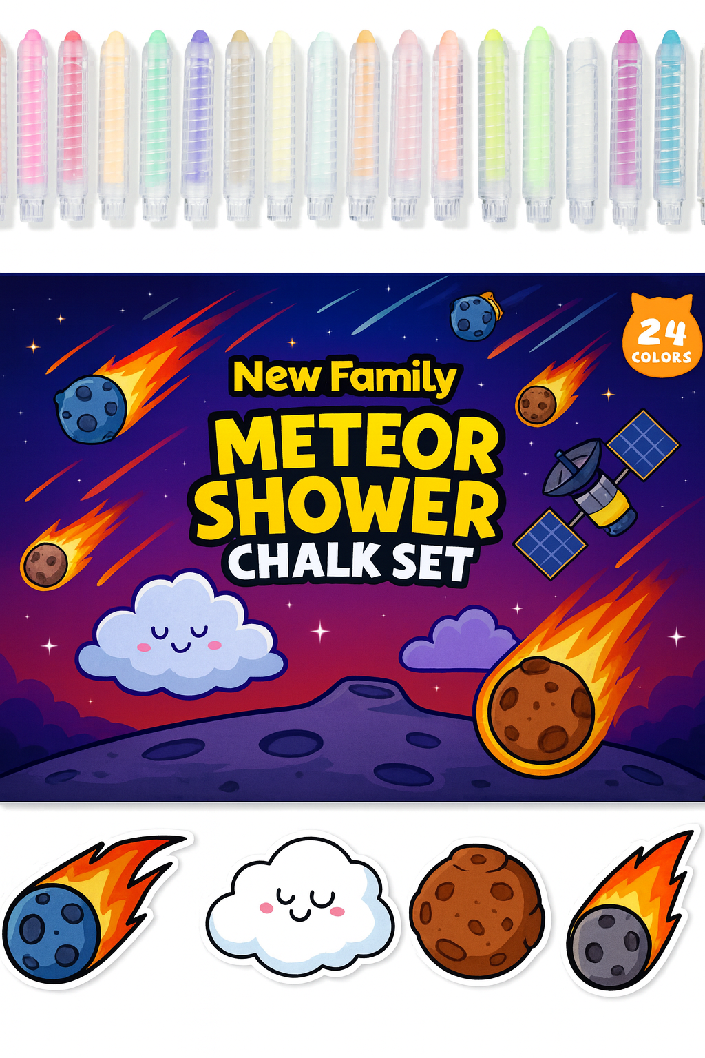 Meteor Shower Set – Make a Wish in Colorful Streaks