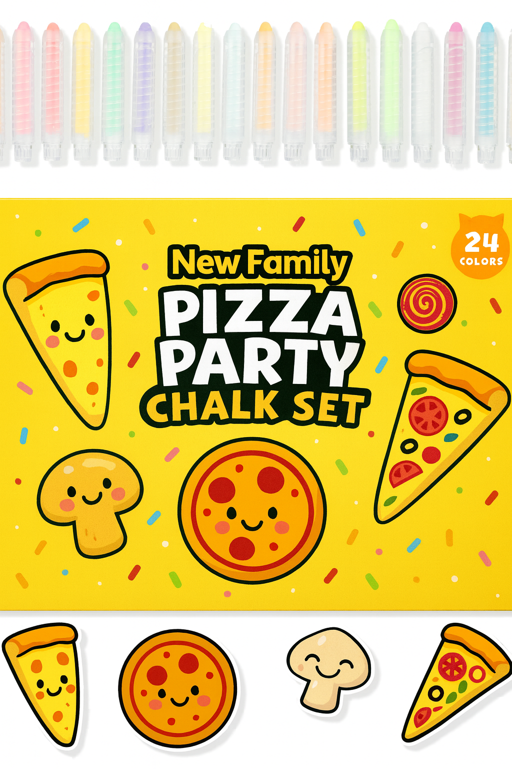 Pizza Party Chalk Set – Slice into Creativity
