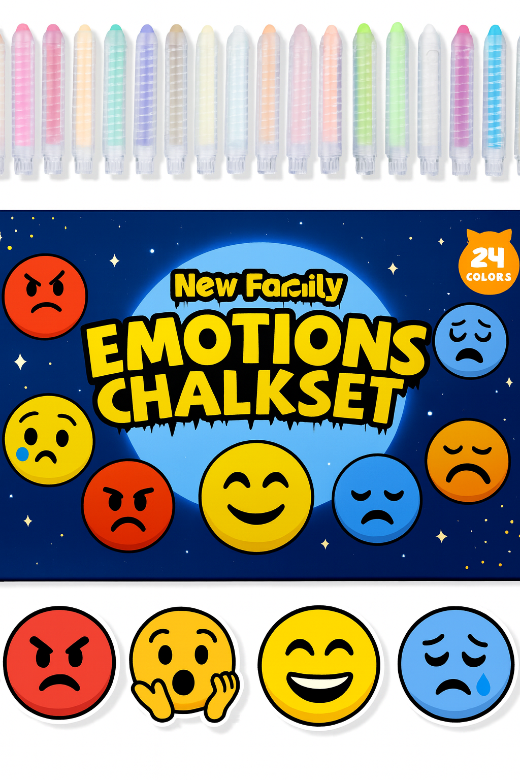 Emotions Chalk Set – Express Every Feeling with Color!