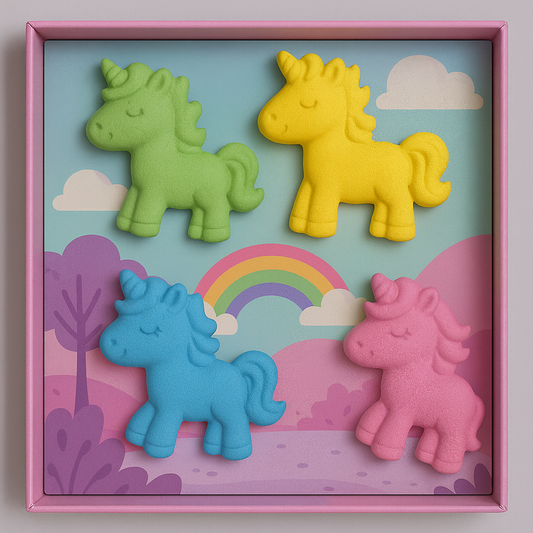 Magical Unicorn Crayon Set for Kids – Washable, Non-Toxic Chunky Crayons in Fun Unicorn & Fantasy Shapes, Creative & Imaginative Coloring Gift