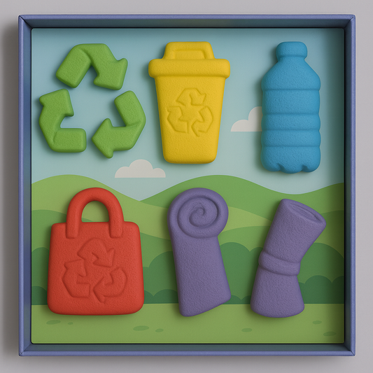 Recycled Eco-Friendly Crayon Set for Kids – Washable, Non-Toxic Crayons Made from Recycled Materials, Creative & Educational Coloring Gift