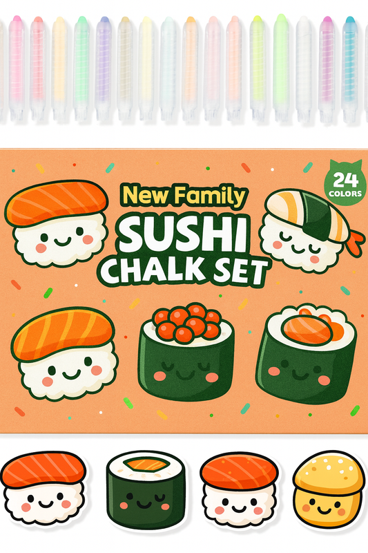 Sushi Chalk Set – Roll into Creative Fun!