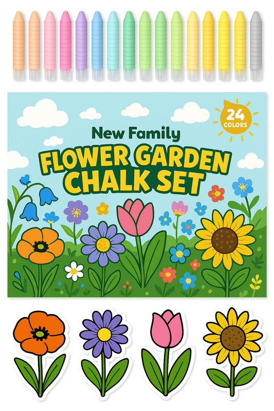 Flower Garden Chalk Set – Bloom with Every Stroke