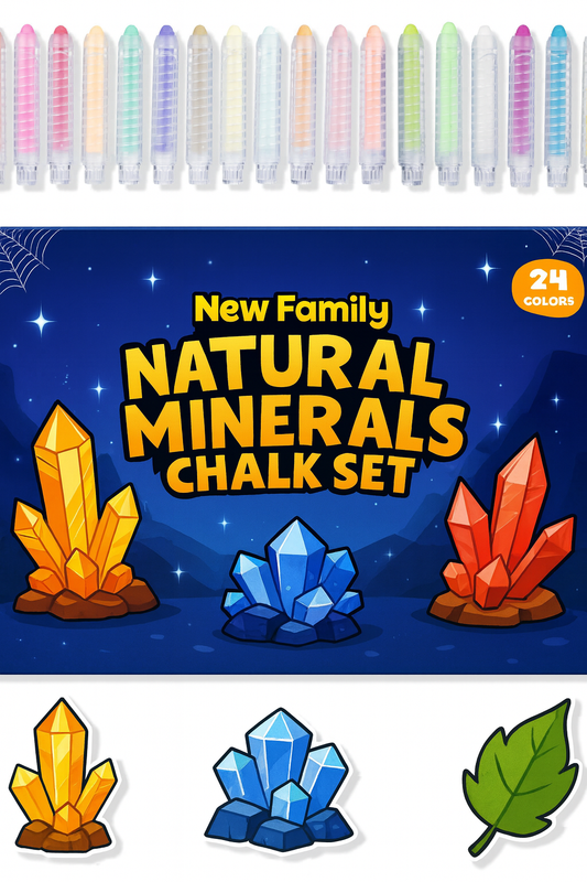 Natural Minerals Chalk Set – Earth’s Hidden Treasures