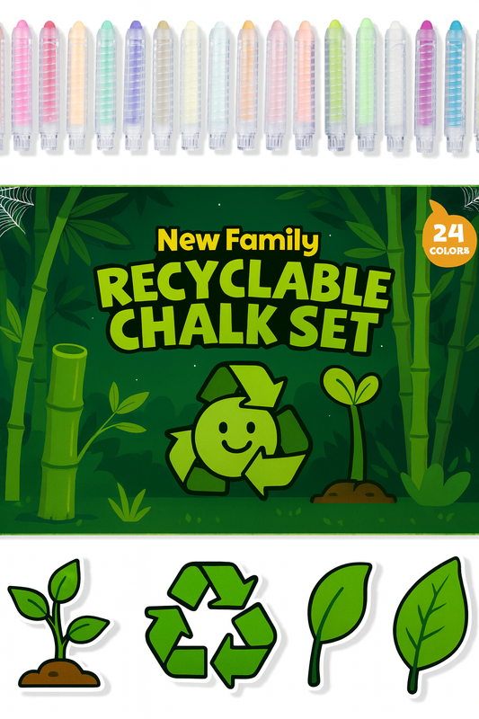 Recyclable Chalk Set – Eco-Conscious Fun for Kids