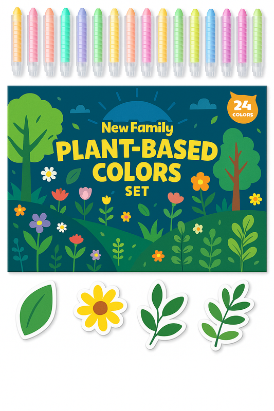 Plant-Based Colors Chalk Set – Nature’s Palette for Creative Kids