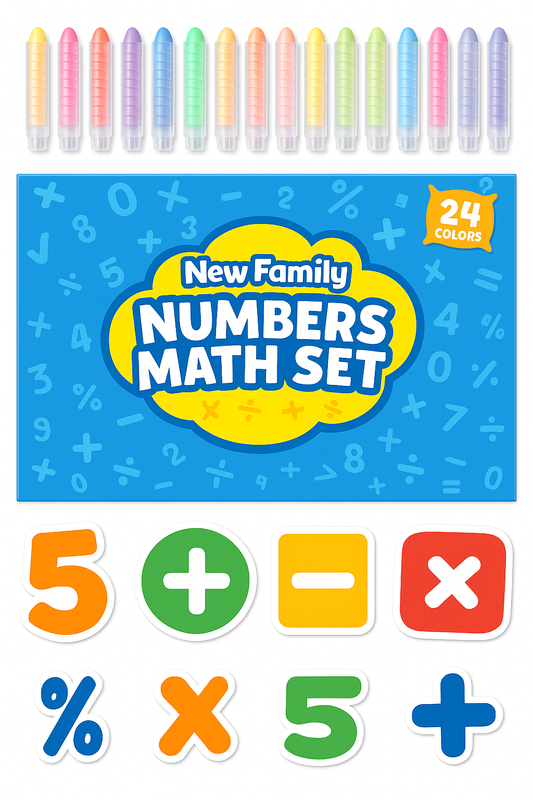 Numbers & Math Chalk Set – Learn to Count, Add & More