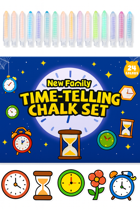Time-Telling Chalk Set – Learn to Read the Clock!