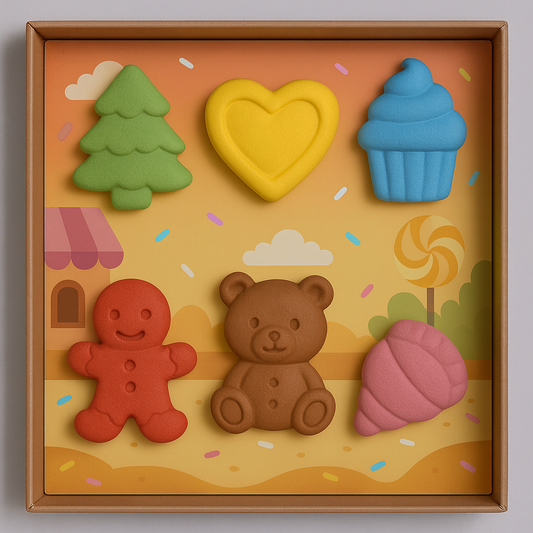 Cookies & Pastries Crayon Set for Kids – Washable, Non-Toxic Chunky Crayons in Fun Cookie & Pastry Shapes, Creative & Educational Coloring Gift