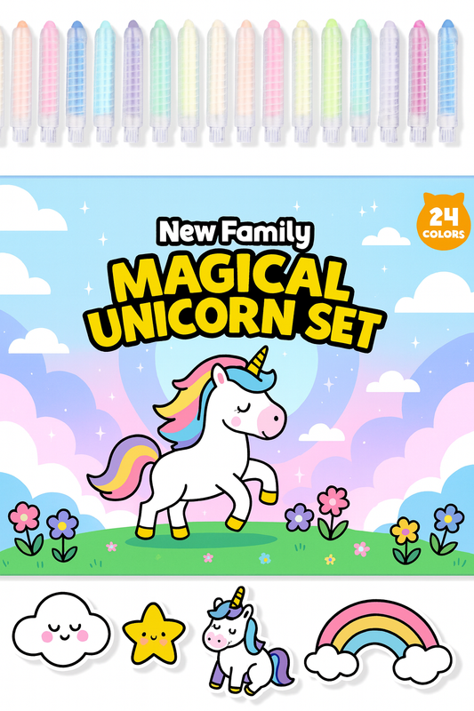 Magical Unicorn Chalk Set – Sparkle & Color Your Fantasy