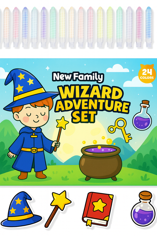 Wizard Adventure Chalk Set – Magical Wizarding World for Kids