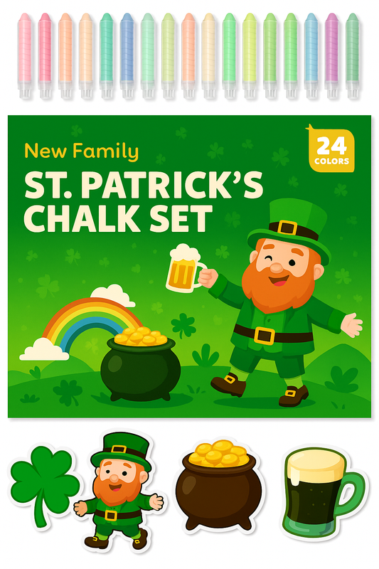 St. Patrick's Set - Shamrock Chalk Set