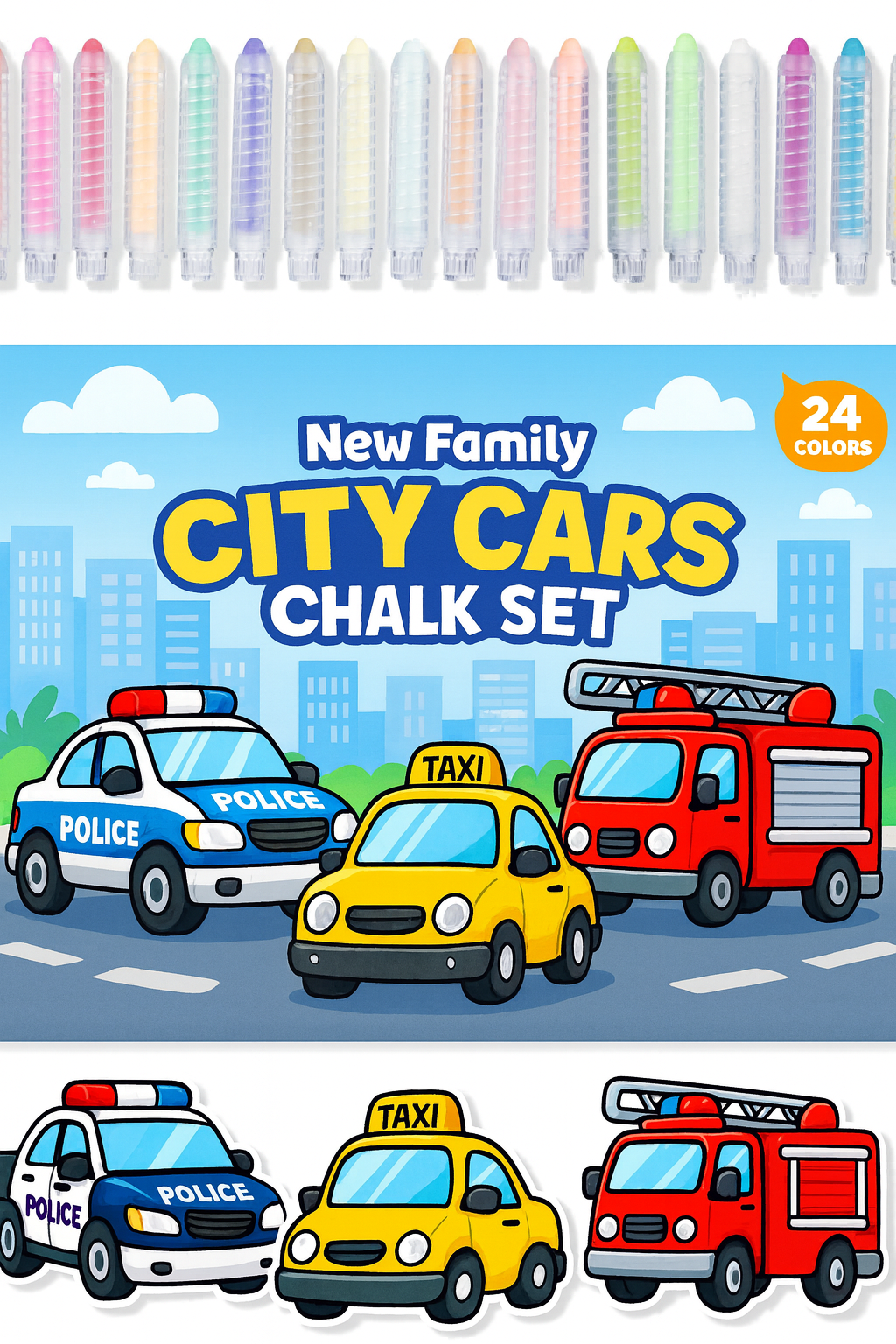 City Cars Set - Drive into Creativity
