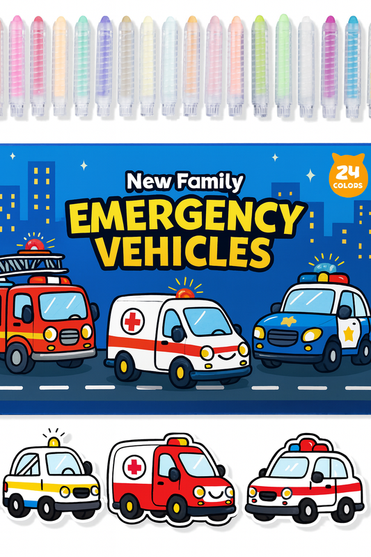 Emergency Vehicles Set – Rescue & Respond with Color