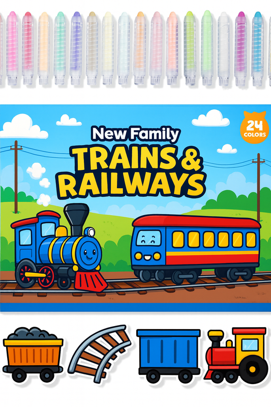 Trains & Railways Set – All Aboard for Creative Adventures
