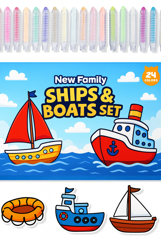 Ships & Boats Set – Set Sail into Creative Waters