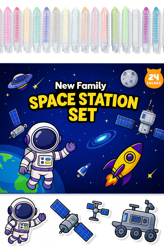 Space Station Set – Build, Explore, and Color the Cosmos