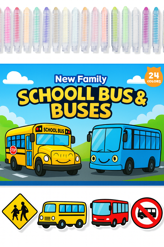 School Bus & Buses Set – Ride into Learning and Fun