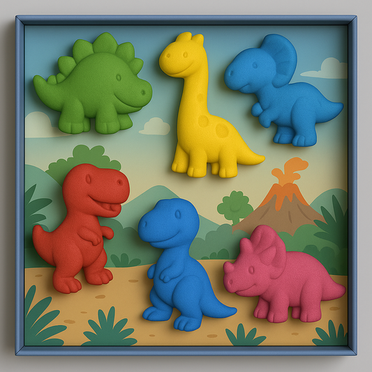 Dinosaurs Crayon Set for Kids – Washable, Non-Toxic Chunky Crayons with Fun Dino Shapes, Creative Coloring Gift for Toddlers & Children